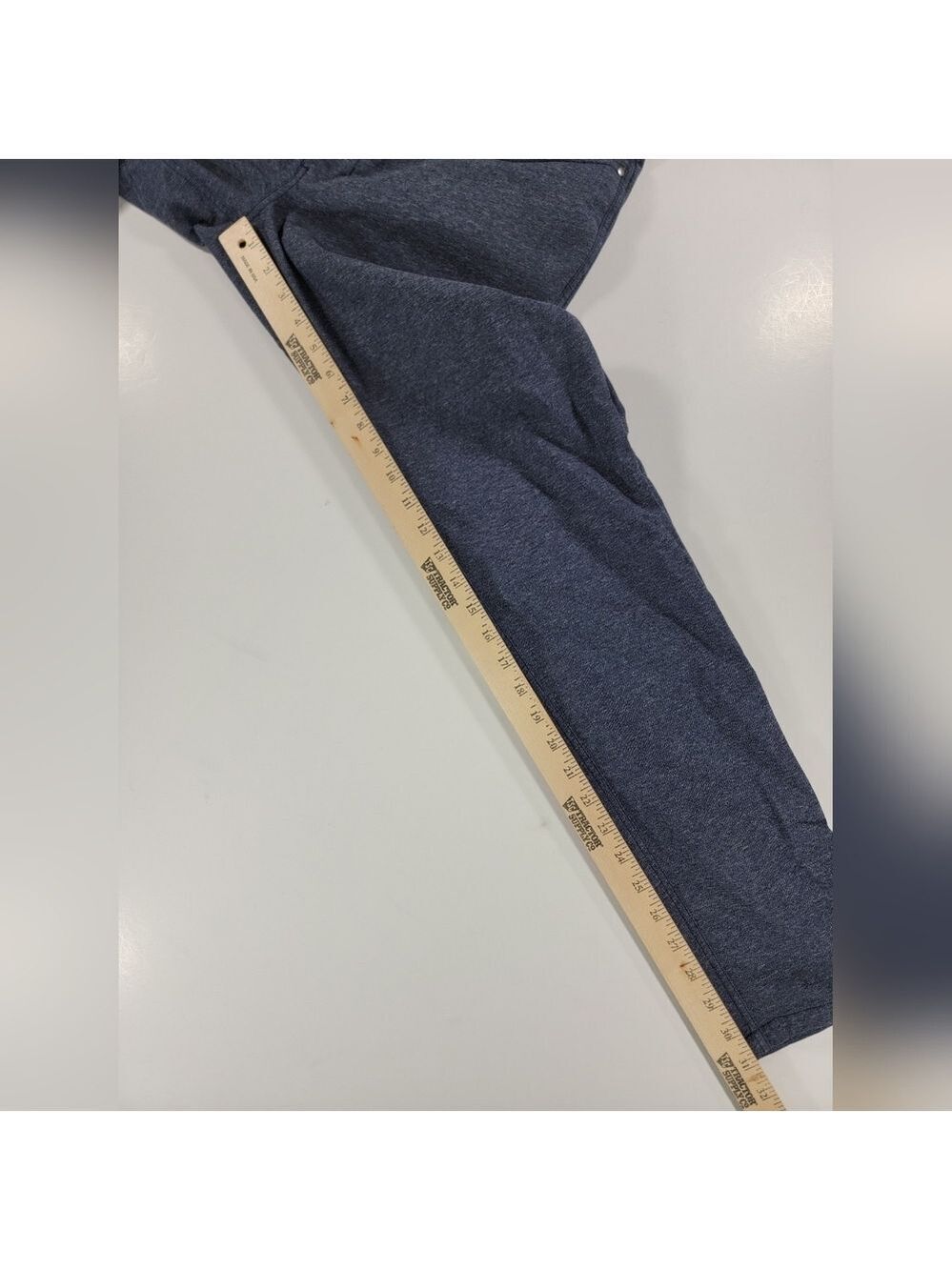 Lululemon Pants Mens 34x31 ABC Pant Slim Tech Canvas Heather Blue Golf Stretch - Picture 10 of 13